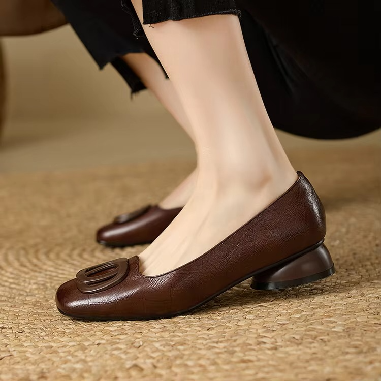 Jane | Opium Leather Flats