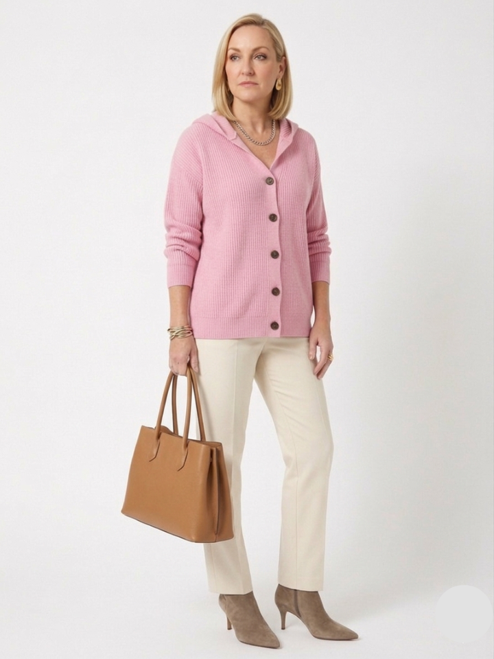 Brindley London | Elegant Hooded Cardigan