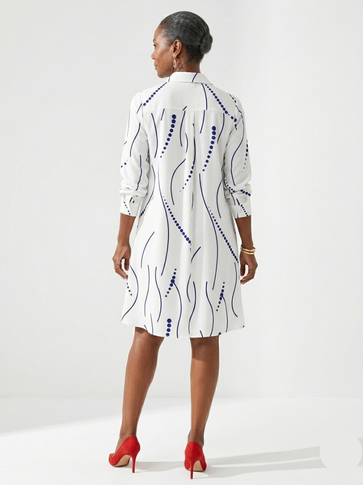 Brindley London | Elegant and Flowing Shirt Dress