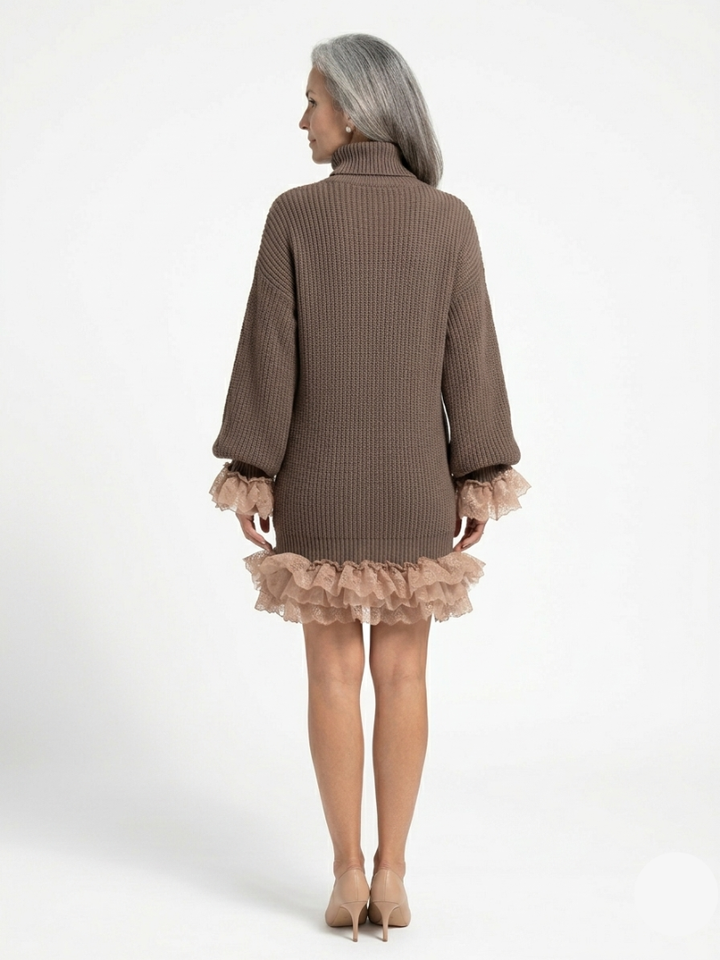 Brindley London | Ruffled Sweater Dress