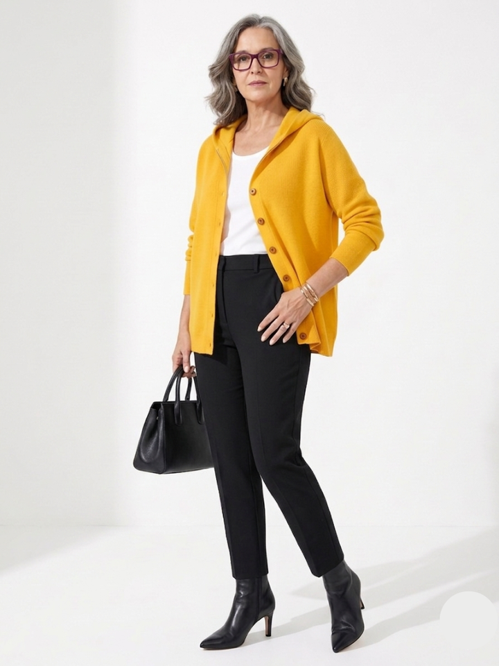 Brindley London | Elegant Hooded Cardigan