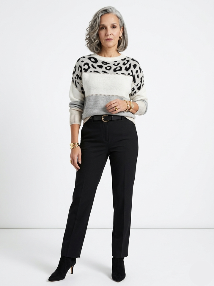 Brindley London | Leopard Elegance Sweater