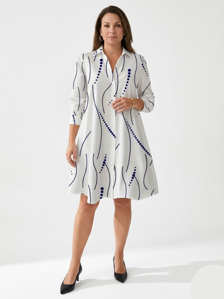 Brindley London | Elegant and Flowing Shirt Dress