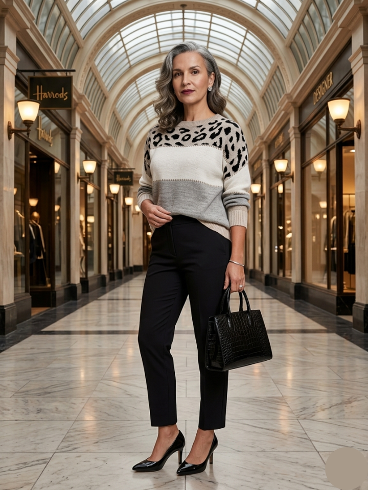 Brindley London | Leopard Elegance Sweater