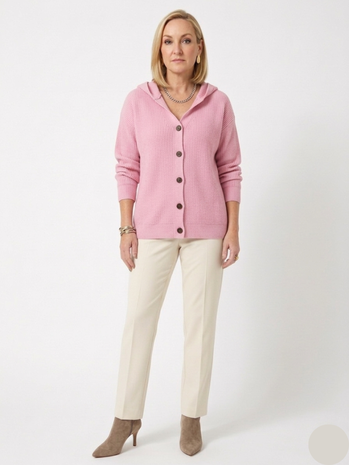 Brindley London | Elegant Hooded Cardigan