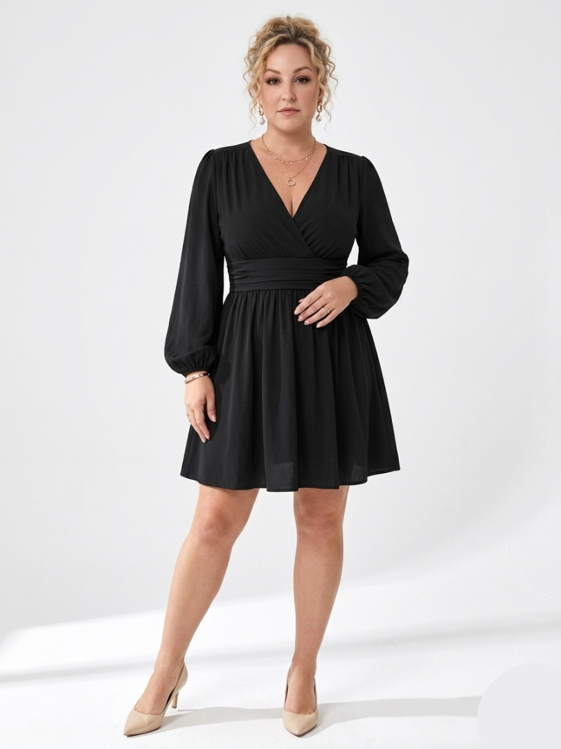 Brindley London | Elegant Short Pleated Dress