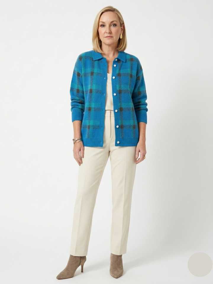 Brindley London | Soft Plaid Cardigan